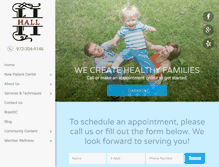 Tablet Screenshot of hallchiropracticwellnesscenter.com